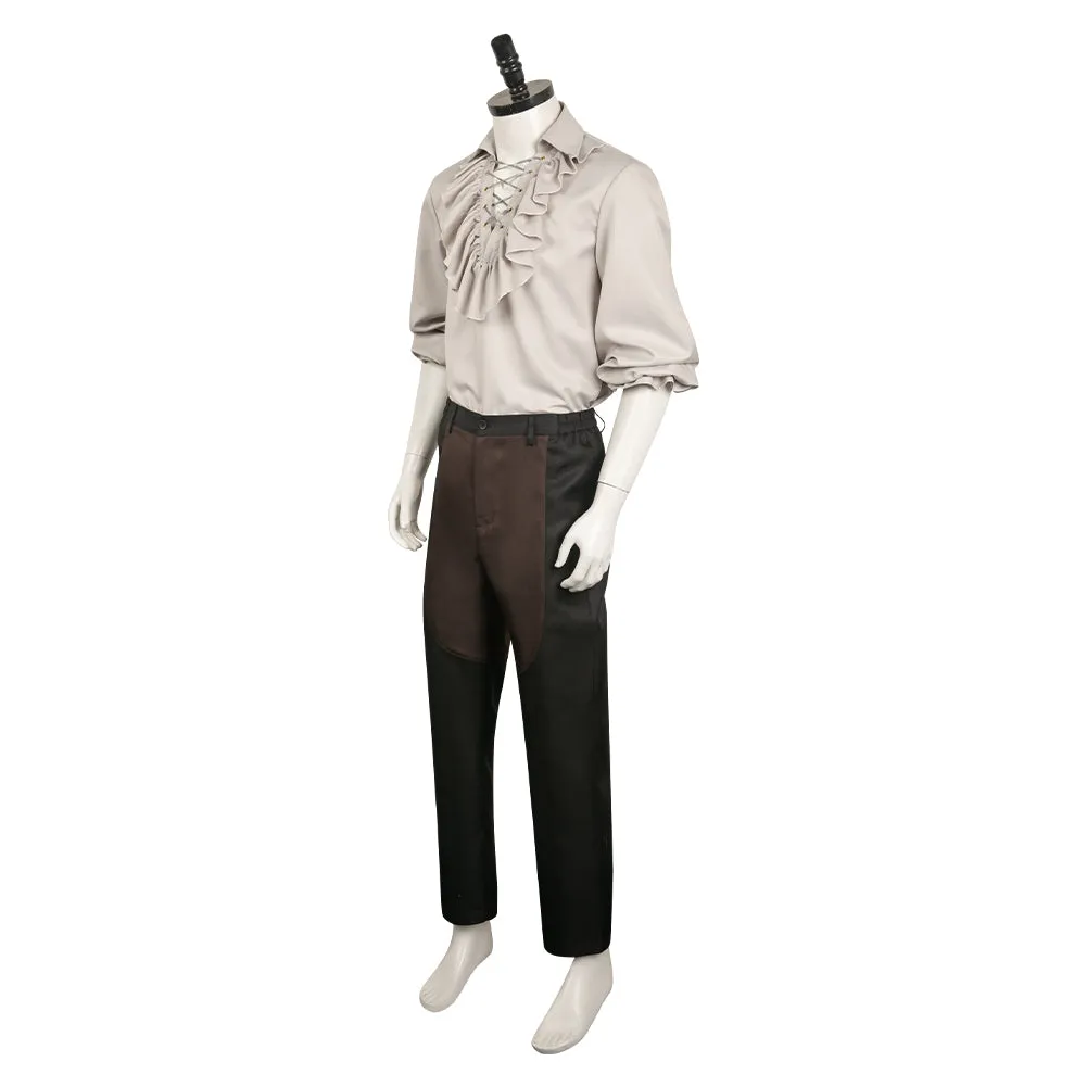 Baldur's Gate 3 Astarion Medieval Shirt Suit Cosplay Costume Outfits Halloween Carnival Suit