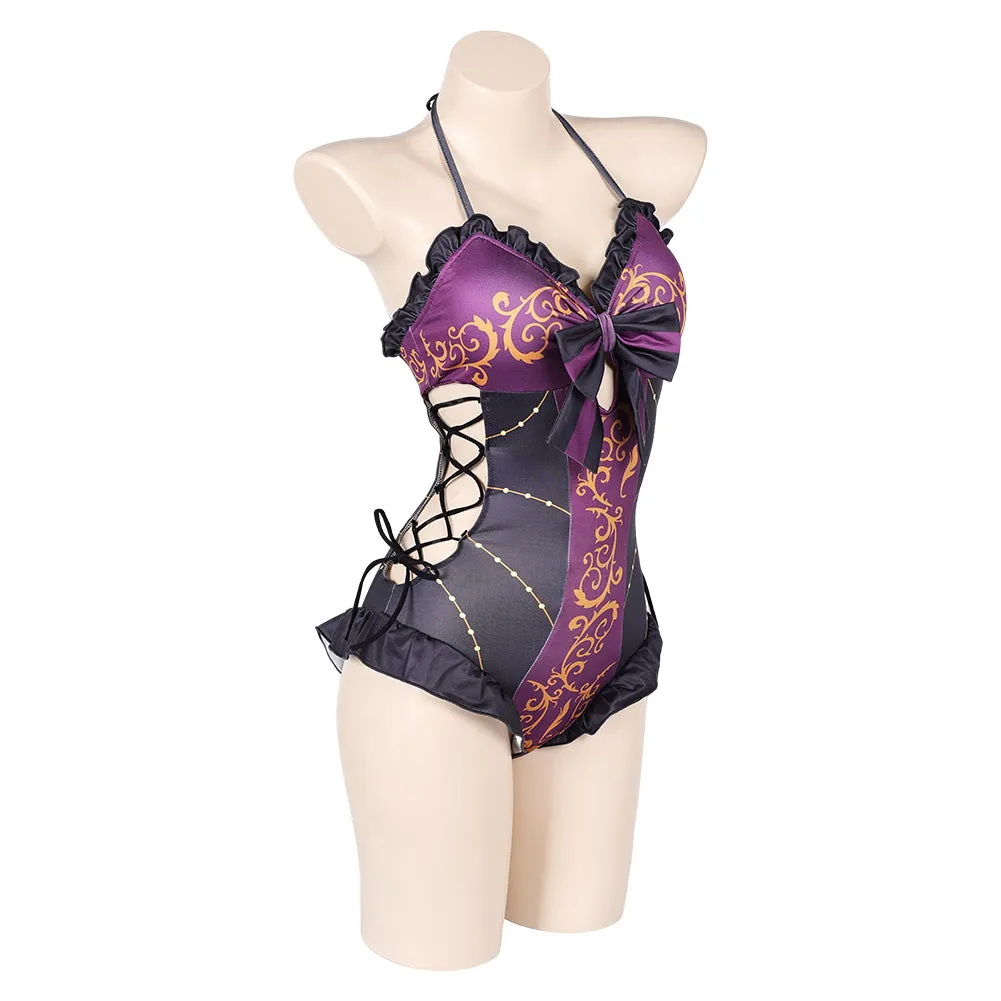 Baldur's Gate 3 Astarion Original Purple Sexy ONE PIECE Swimsuit Swimwear Cosplay Costume Outfits