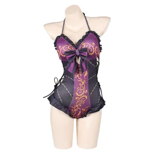 Baldur's Gate 3 Astarion Original Purple Sexy ONE PIECE Swimsuit Swimwear Cosplay Costume Outfits