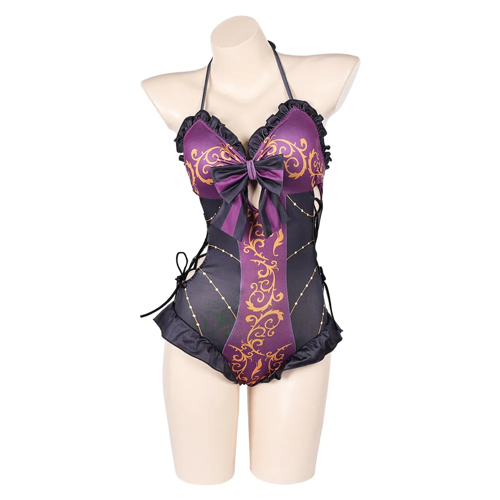 Baldur's Gate 3 Astarion Original Purple Sexy ONE PIECE Swimsuit Swimwear Cosplay Costume Outfits
