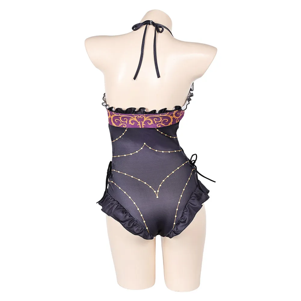 Baldur's Gate 3 Astarion Original Purple Sexy ONE PIECE Swimsuit Swimwear Cosplay Costume Outfits