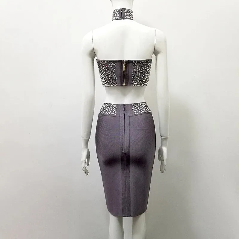 BANDAGE Luxury Diamond Outfit