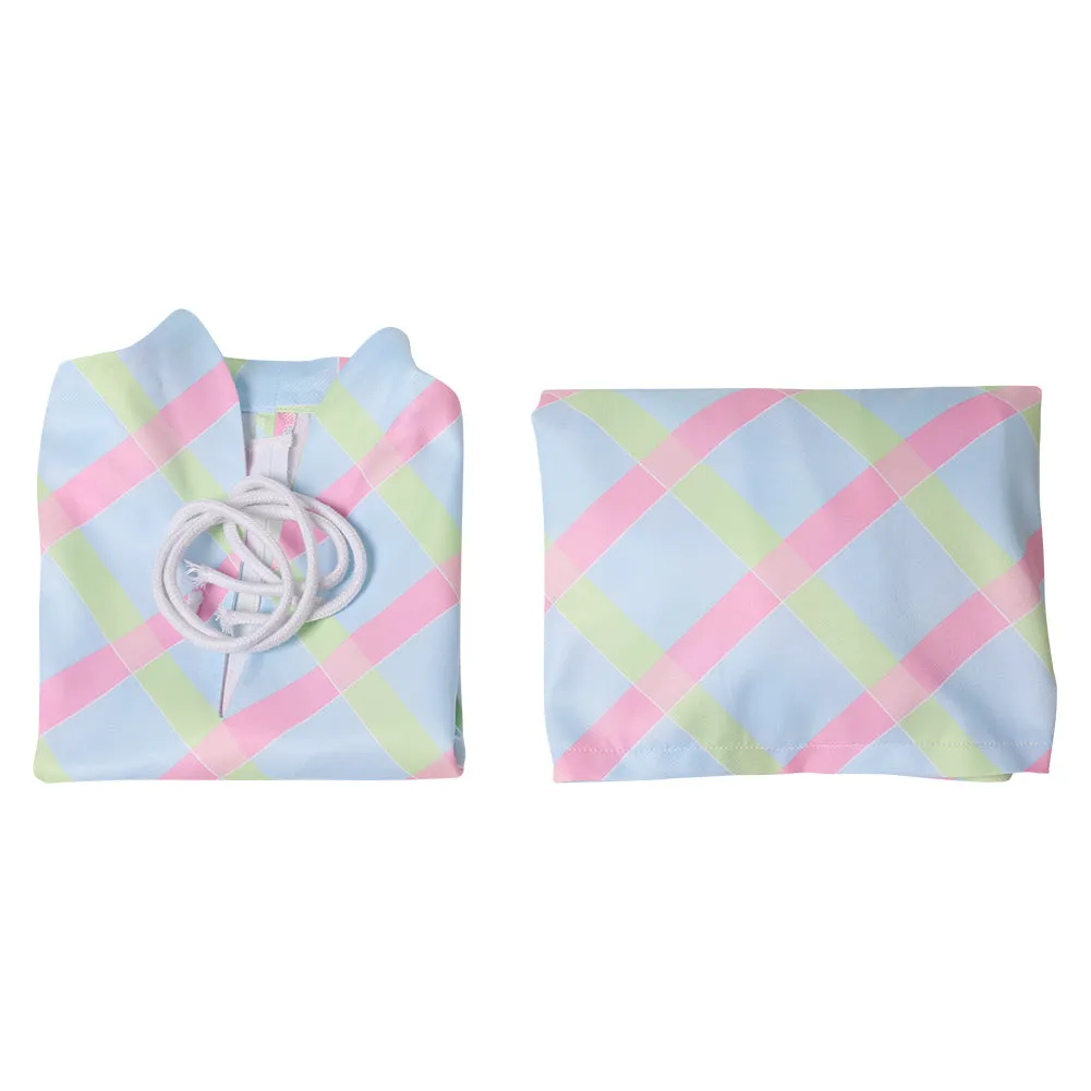 Barbie 2023 Blue Sleeveless Top Skirt Outfits Cosplay Costume Halloween Carnival Suit