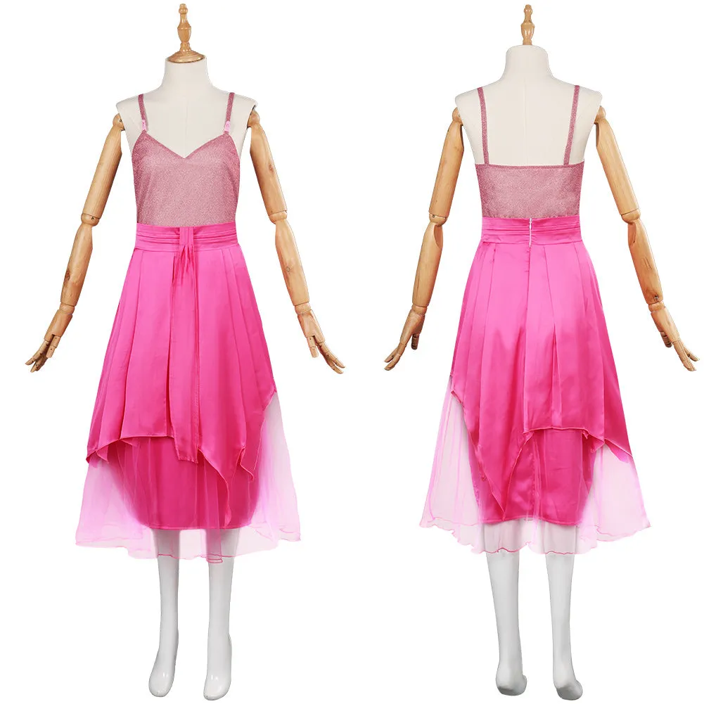 Barbie 2023 Cosplay Costume Pink Dress Halloween Carnival Suit