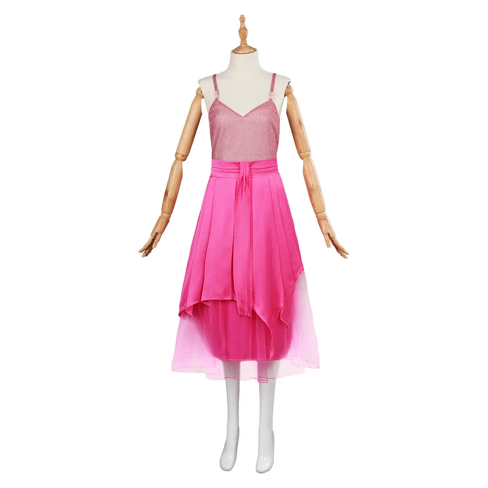 Barbie 2023 Cosplay Costume Pink Dress Halloween Carnival Suit