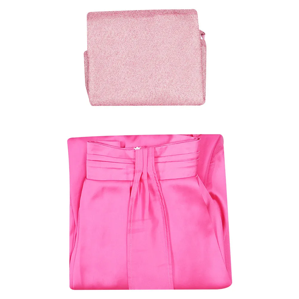 Barbie 2023 Cosplay Costume Pink Dress Halloween Carnival Suit