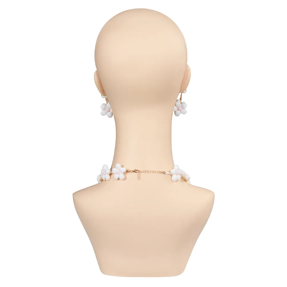 Barbie 2023 Cosplay Necklace Earings Glassess Costume Accessories Outfits Halloween Carnival Suit