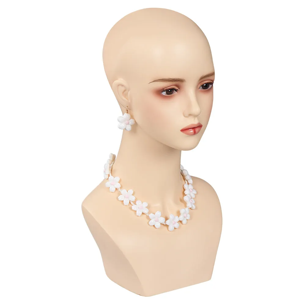 Barbie 2023 Cosplay Necklace Earings Glassess Costume Accessories Outfits Halloween Carnival Suit