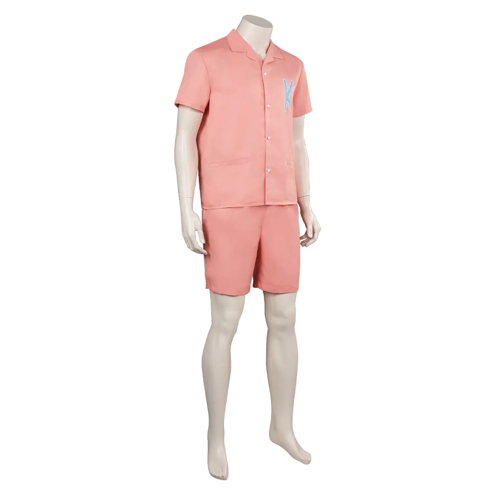 Barbie 2023 Ken Cosplay Costume Pink Outfits Halloween Carnival Suit