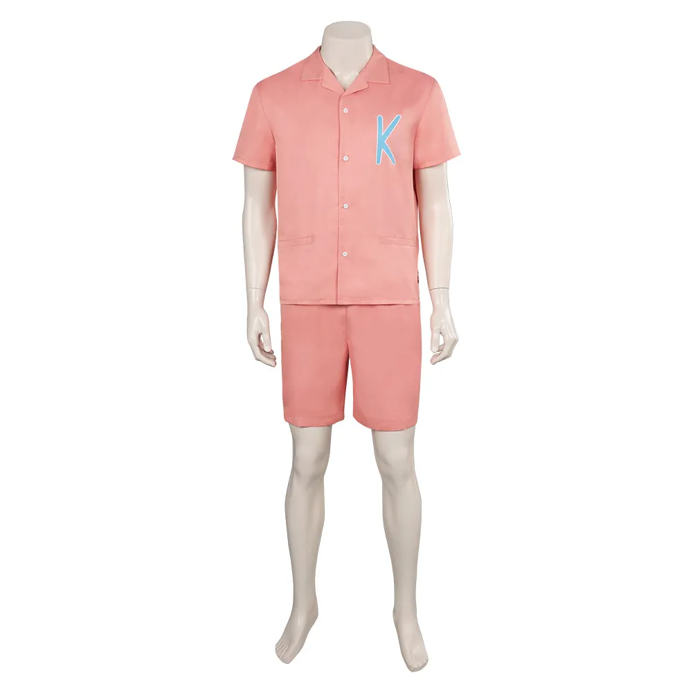 Barbie 2023 Ken Cosplay Costume Pink Outfits Halloween Carnival Suit