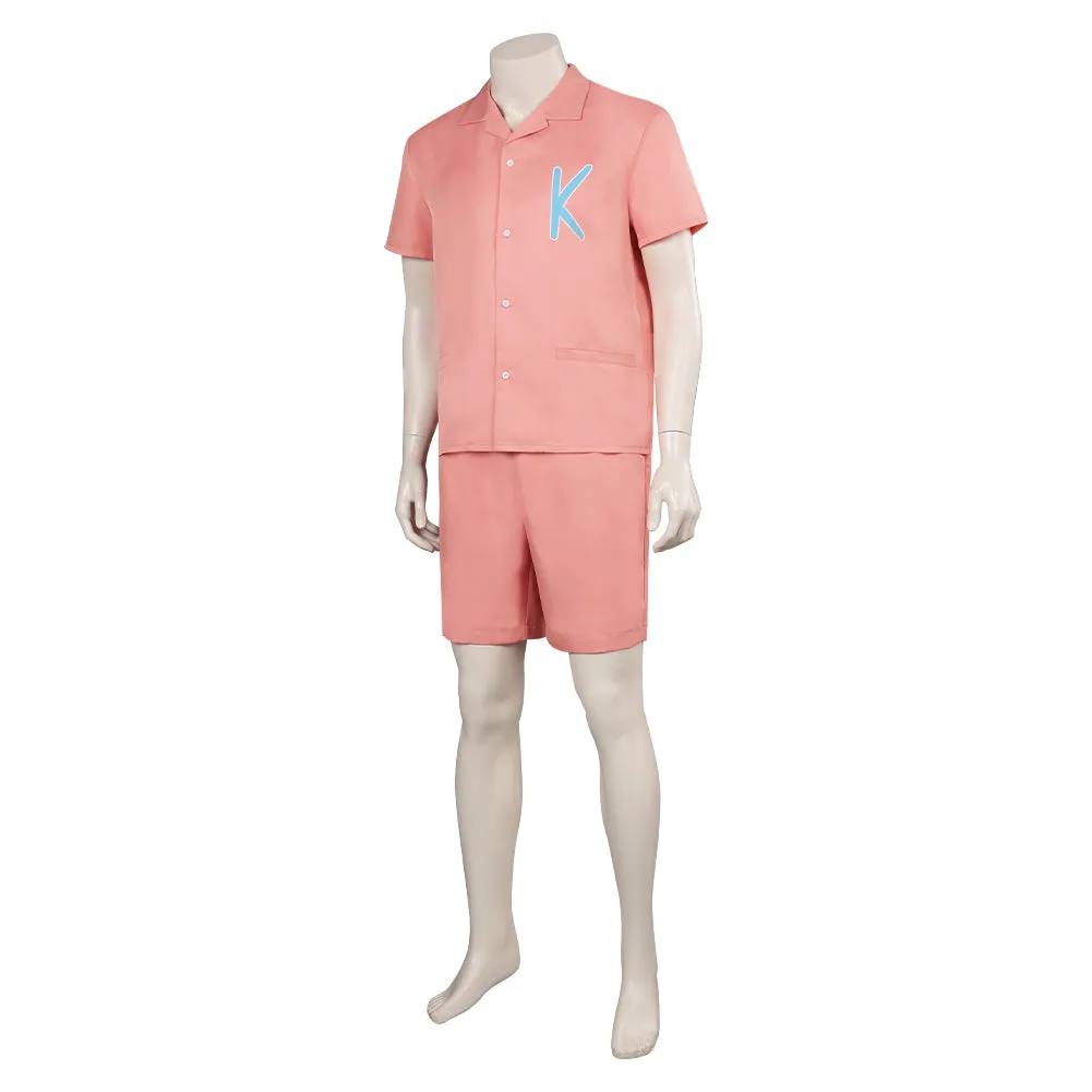 Barbie 2023 Ken Cosplay Costume Pink Outfits Halloween Carnival Suit