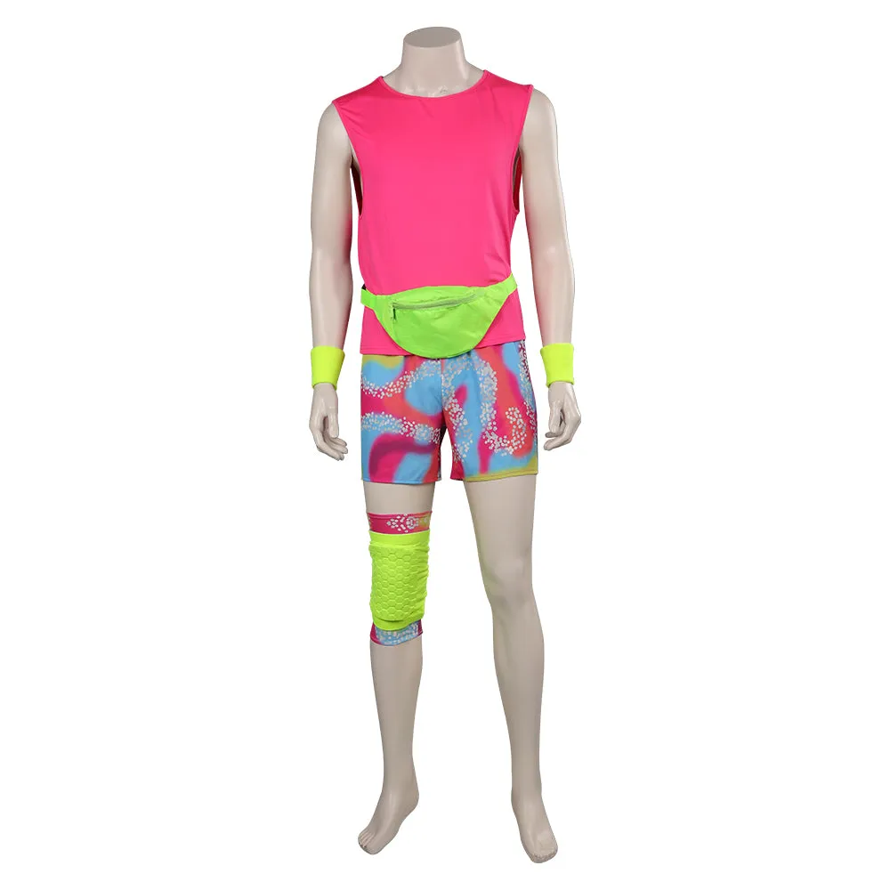 Barbie 2023 Ken Kids Children Beachwear Outfits Cosplay Costume Halloween Carnival Suit