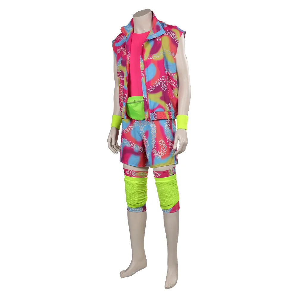 Barbie 2023 Ken Kids Children Beachwear Outfits Cosplay Costume Halloween Carnival Suit