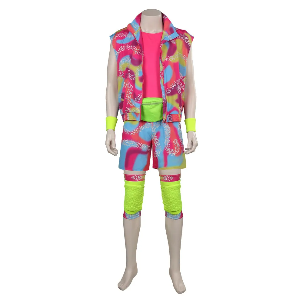 Barbie 2023 Ken Kids Children Beachwear Outfits Cosplay Costume Halloween Carnival Suit