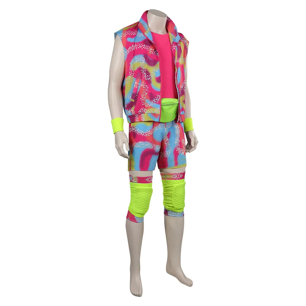 Barbie 2023 Ken Kids Children Beachwear Outfits Cosplay Costume Halloween Carnival Suit
