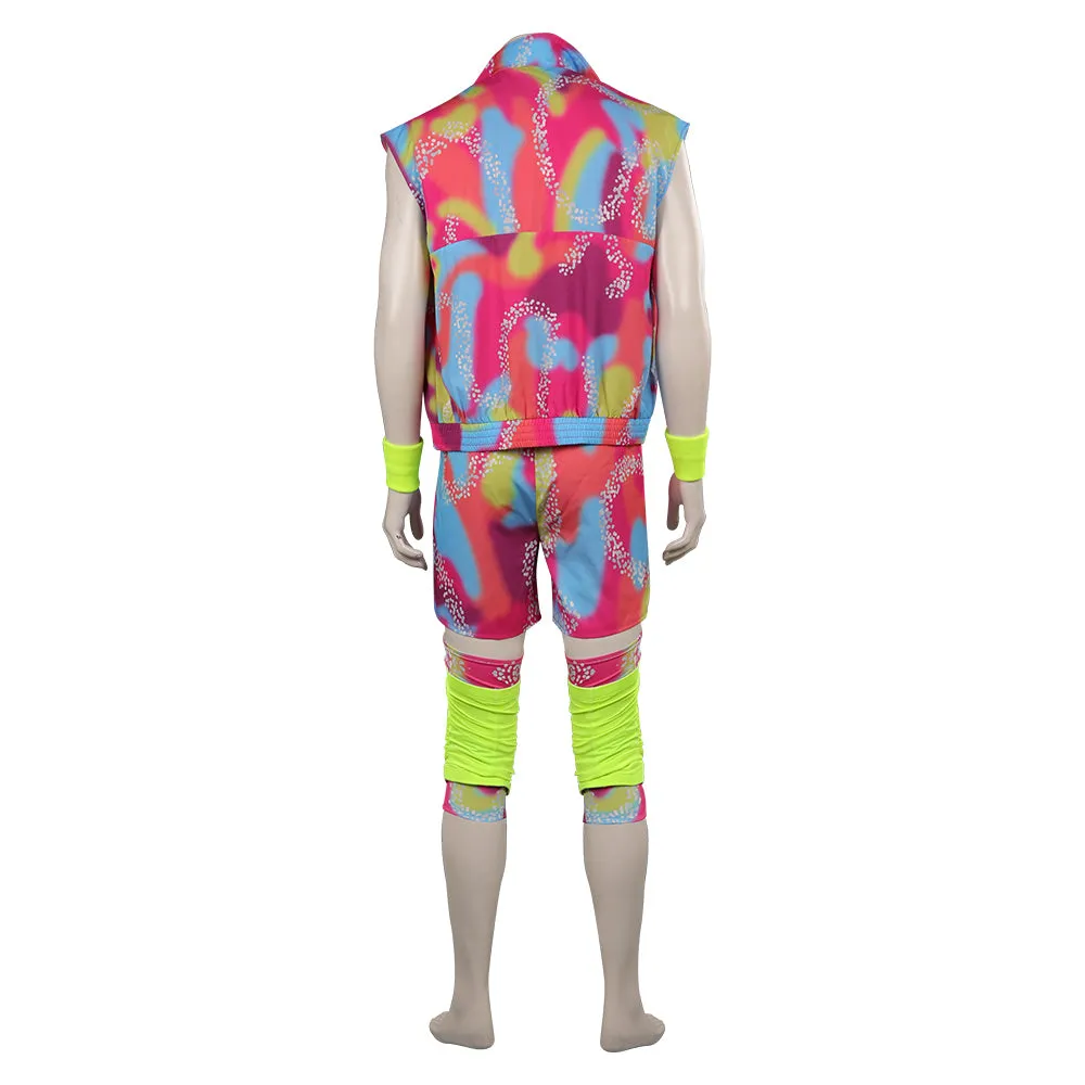 Barbie 2023 Ken Kids Children Beachwear Outfits Cosplay Costume Halloween Carnival Suit