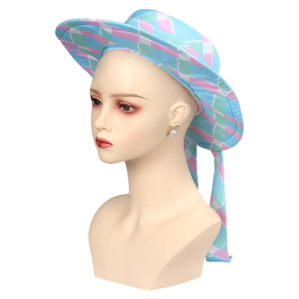 Barbie 2023 Kids Children Girls Cosplay Hat Earings Costume Accessories Outfits Halloween Carnival