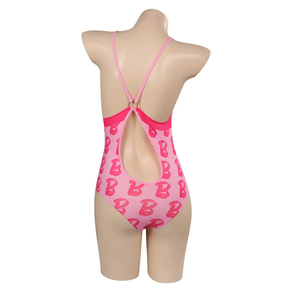 Barbie 2023 Margot Robbie Barbie Swimsuits Cosplay Costume Outfits Halloween Carnival Party Disguise Suit Printing