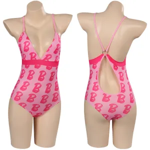 Barbie 2023 Margot Robbie Barbie Swimsuits Cosplay Costume Outfits Halloween Carnival Party Disguise Suit Printing