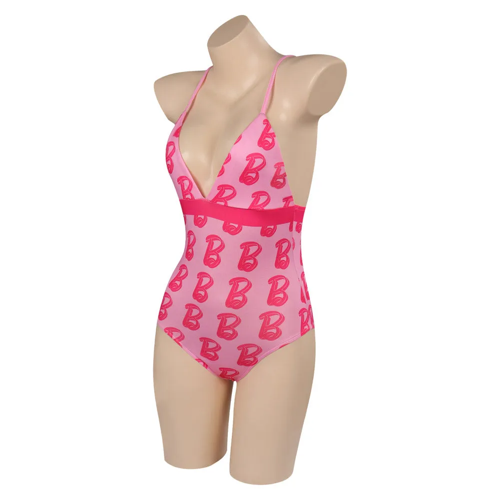 Barbie 2023 Margot Robbie Barbie Swimsuits Cosplay Costume Outfits Halloween Carnival Party Disguise Suit Printing