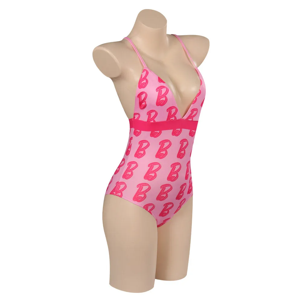 Barbie 2023 Margot Robbie Barbie Swimsuits Cosplay Costume Outfits Halloween Carnival Party Disguise Suit Printing