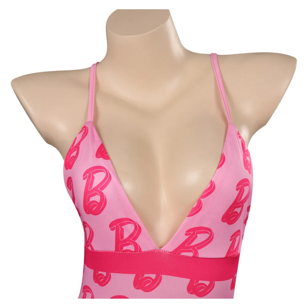 Barbie 2023 Margot Robbie Barbie Swimsuits Cosplay Costume Outfits Halloween Carnival Party Disguise Suit Printing