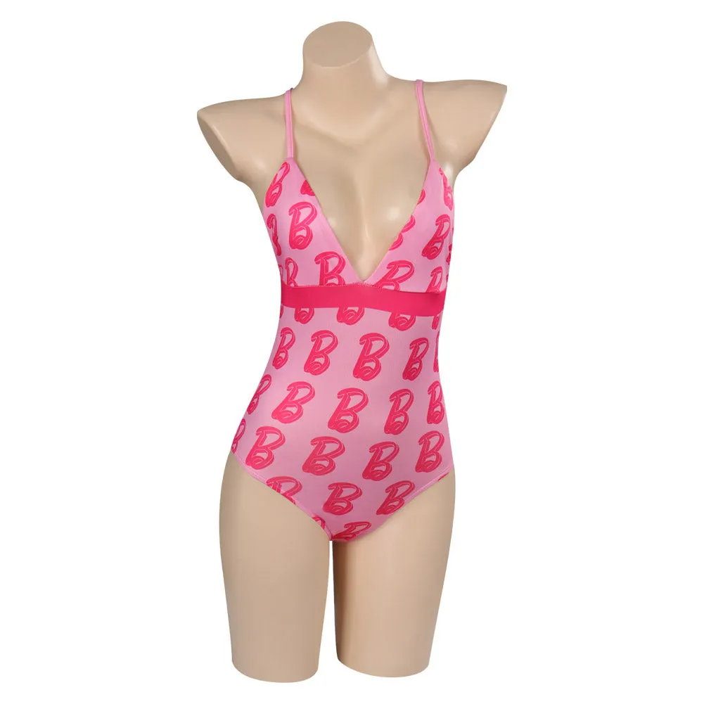 Barbie 2023 Margot Robbie Barbie Swimsuits Cosplay Costume Outfits Halloween Carnival Party Disguise Suit Printing