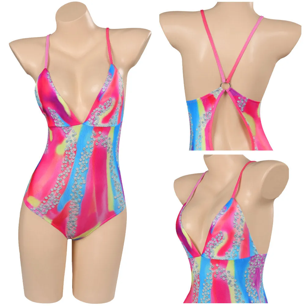 Barbie 2023 Margot Robbie Barbie Swimsuits Cosplay Costume Outfits Halloween Carnival Party Disguise Suit