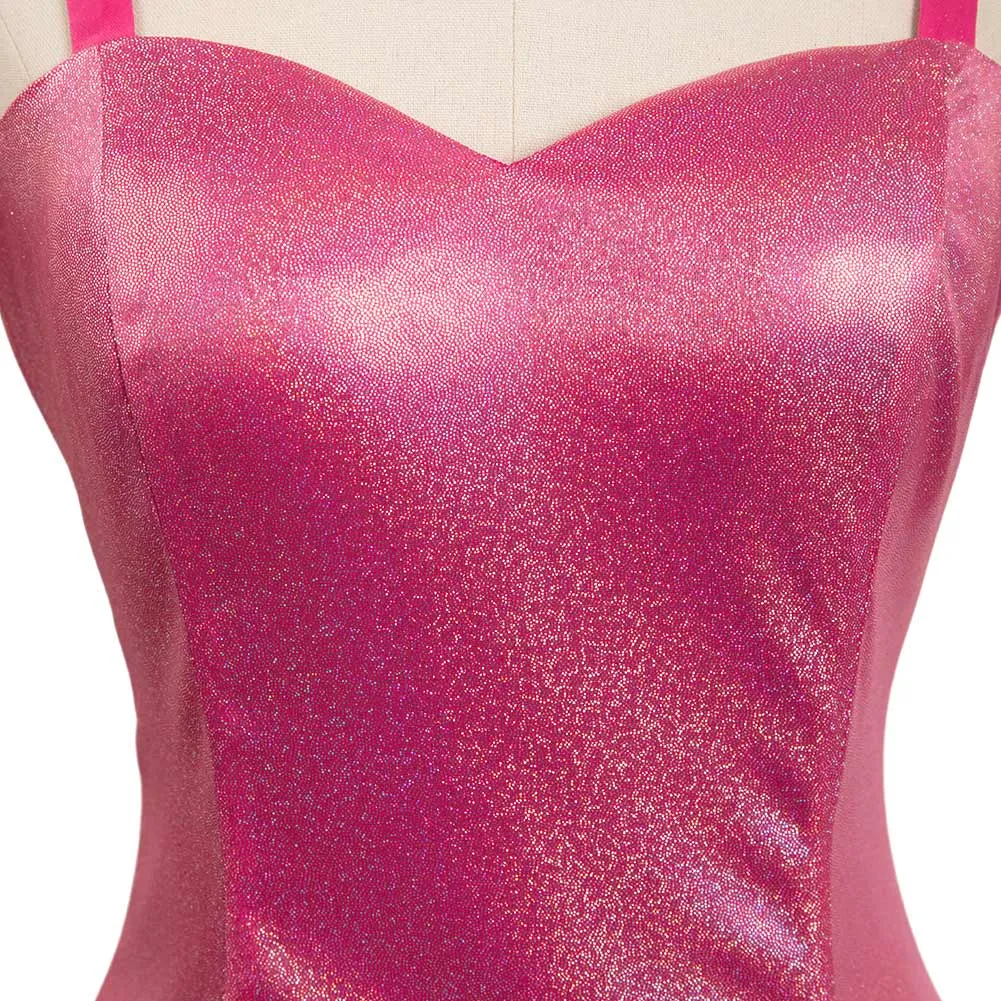 Barbie 2023 Rose Red Cosplay Costume Dress Outfits Halloween Carnival