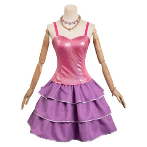 Barbie 2023 Rose Red Cosplay Costume Dress Outfits Halloween Carnival