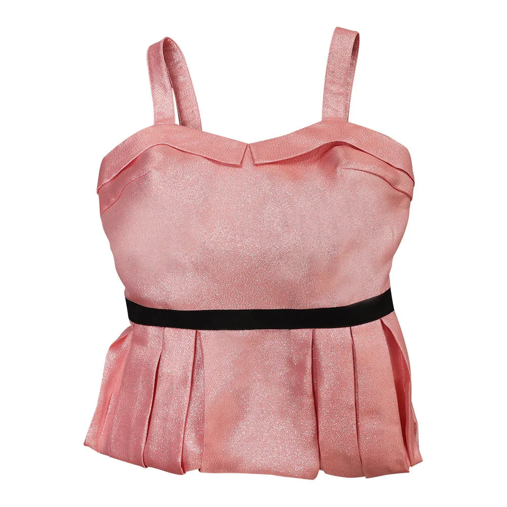 Barbie 2023 Sasha Pink Dress Outfits Cosplay Costume Halloween Carnival Suit