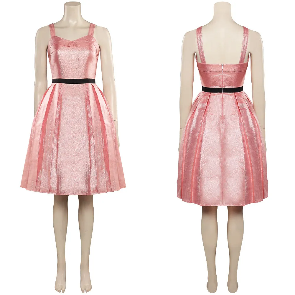 Barbie 2023 Sasha Pink Dress Outfits Cosplay Costume Halloween Carnival Suit