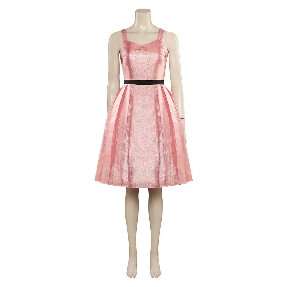 Barbie 2023 Sasha Pink Dress Outfits Cosplay Costume Halloween Carnival Suit