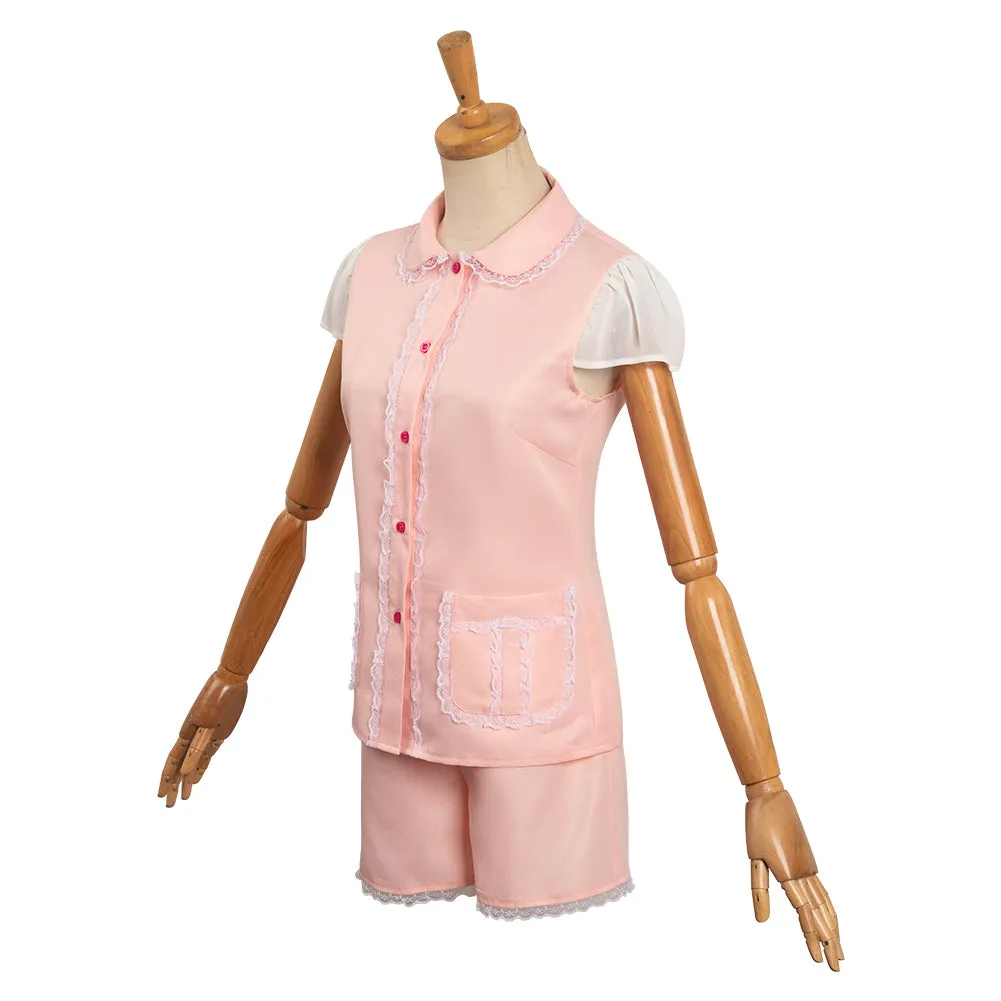 Barbie Cosplay Costume Sleepwear Two-Pieces Pajamas Shirt Shorts Headband Outfits Halloween Carnival Suit