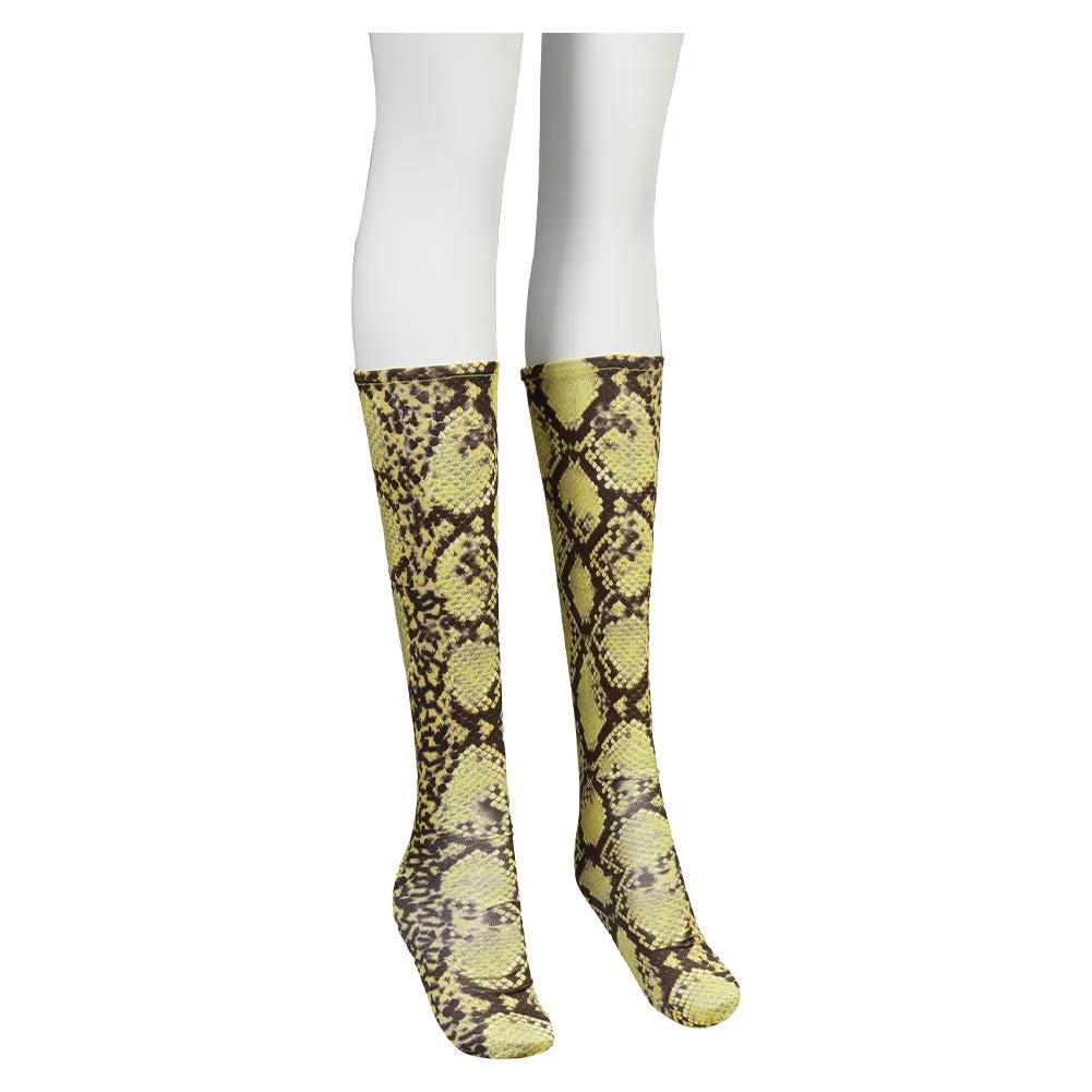Barbie Cosplay Halloween Carnival Costume Accessories Gifts Serpentine Socks