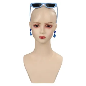 Barbie Cosplay Women Sunglasses Earings Halloween Carnival Costume Accessories