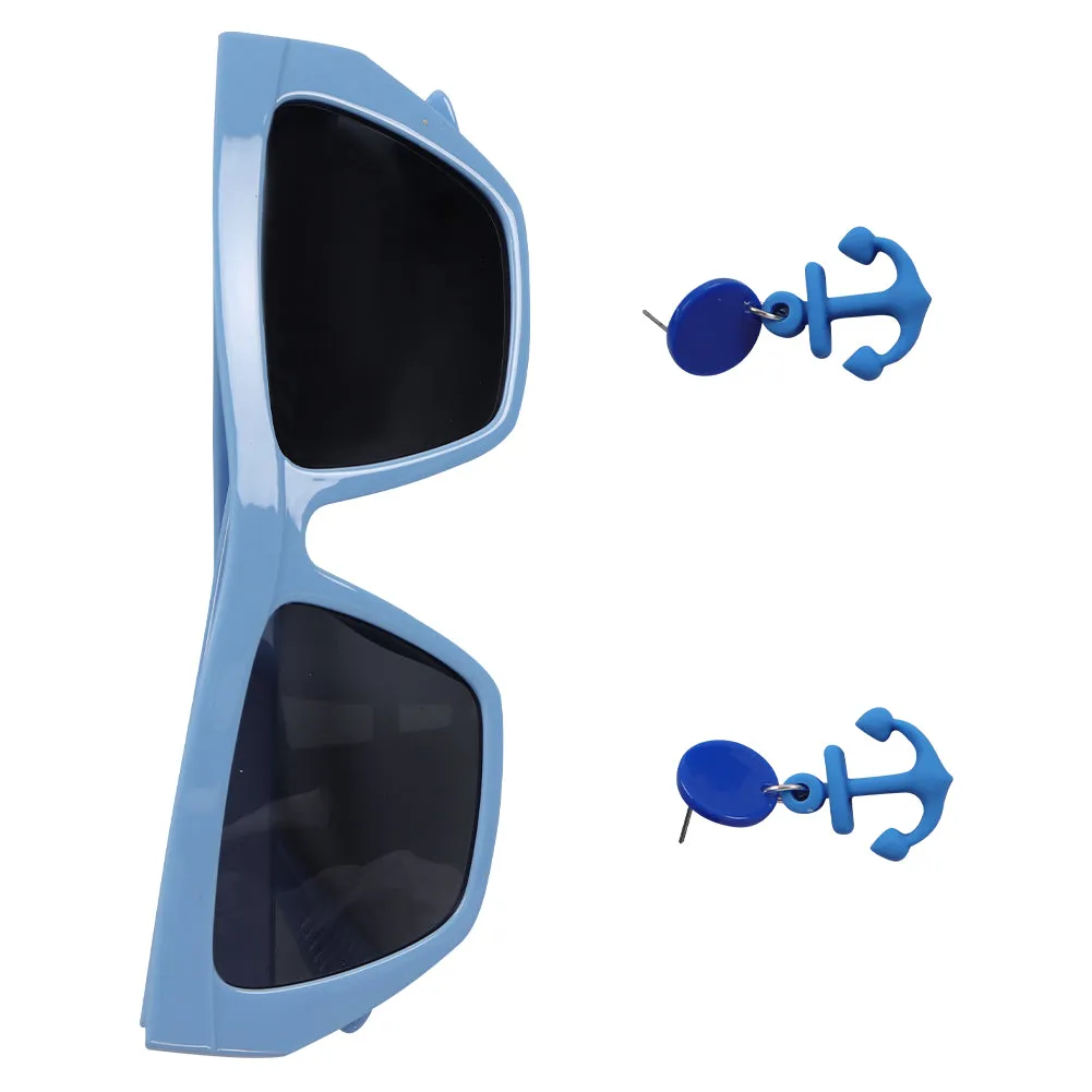 Barbie Cosplay Women Sunglasses Earings Halloween Carnival Costume Accessories