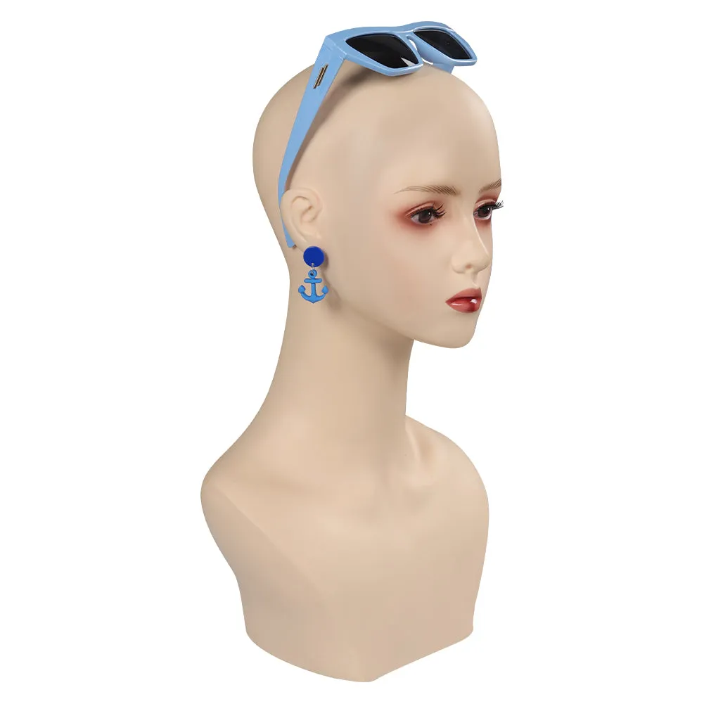 Barbie Cosplay Women Sunglasses Earings Halloween Carnival Costume Accessories