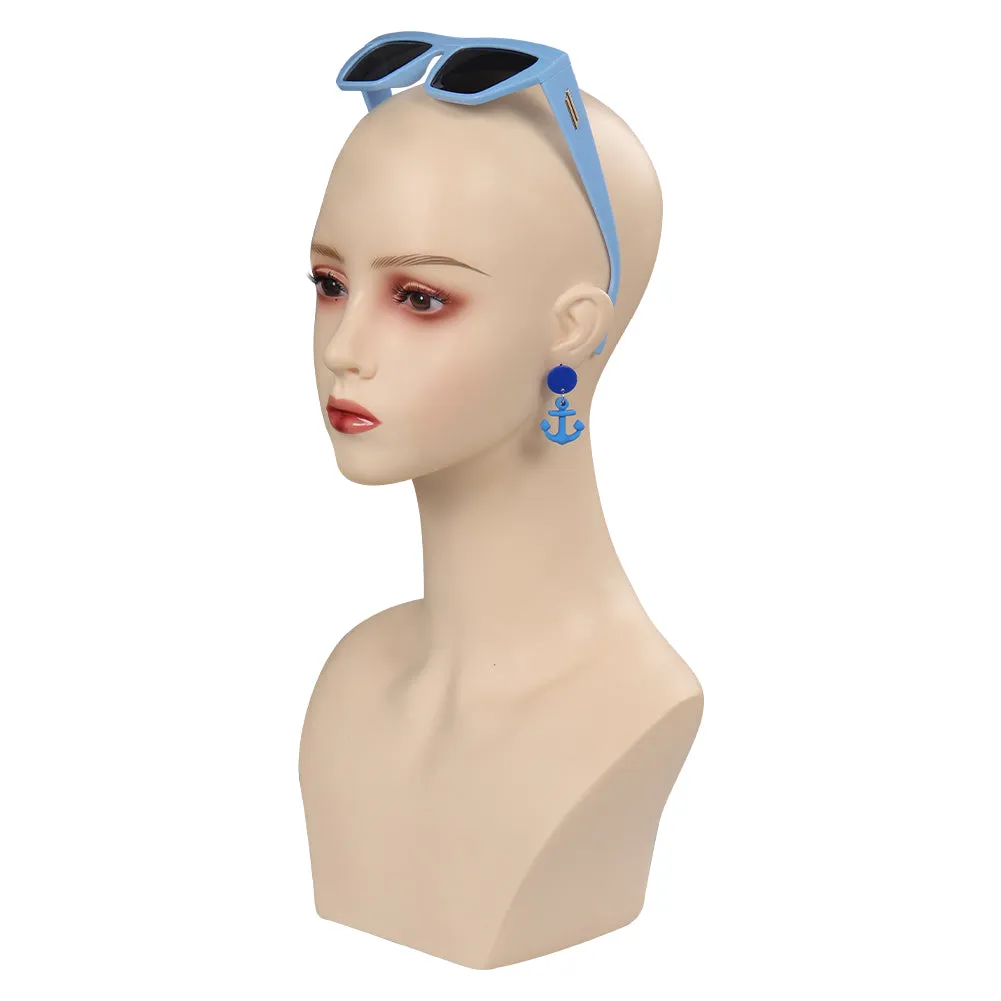 Barbie Cosplay Women Sunglasses Earings Halloween Carnival Costume Accessories