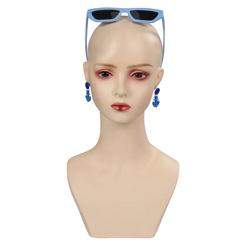 Barbie Cosplay Women Sunglasses Earings Halloween Carnival Costume Accessories