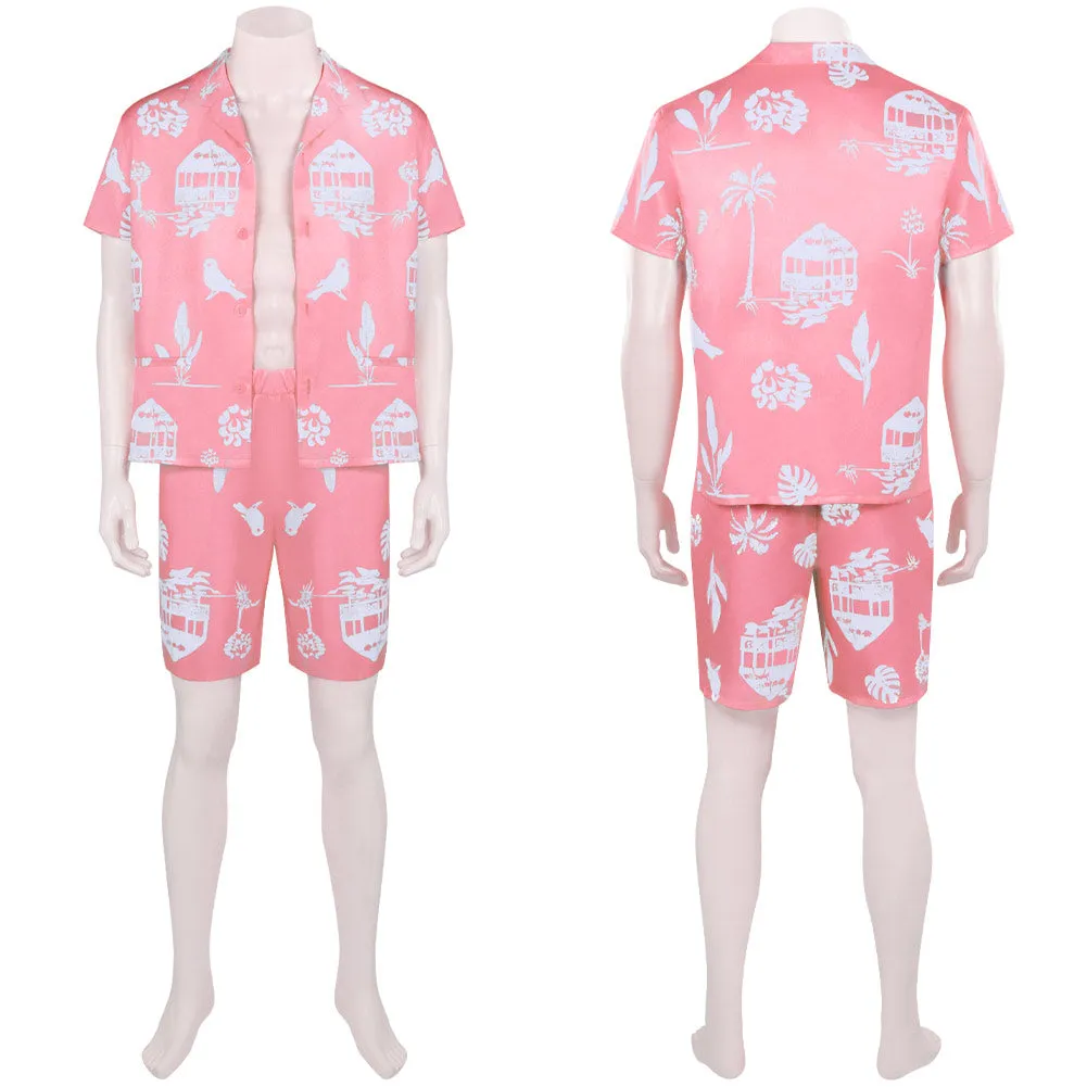 Barbie Ken Cosplay Costume Pink Fashion Wear Outfits Halloween Carnival Party Suit