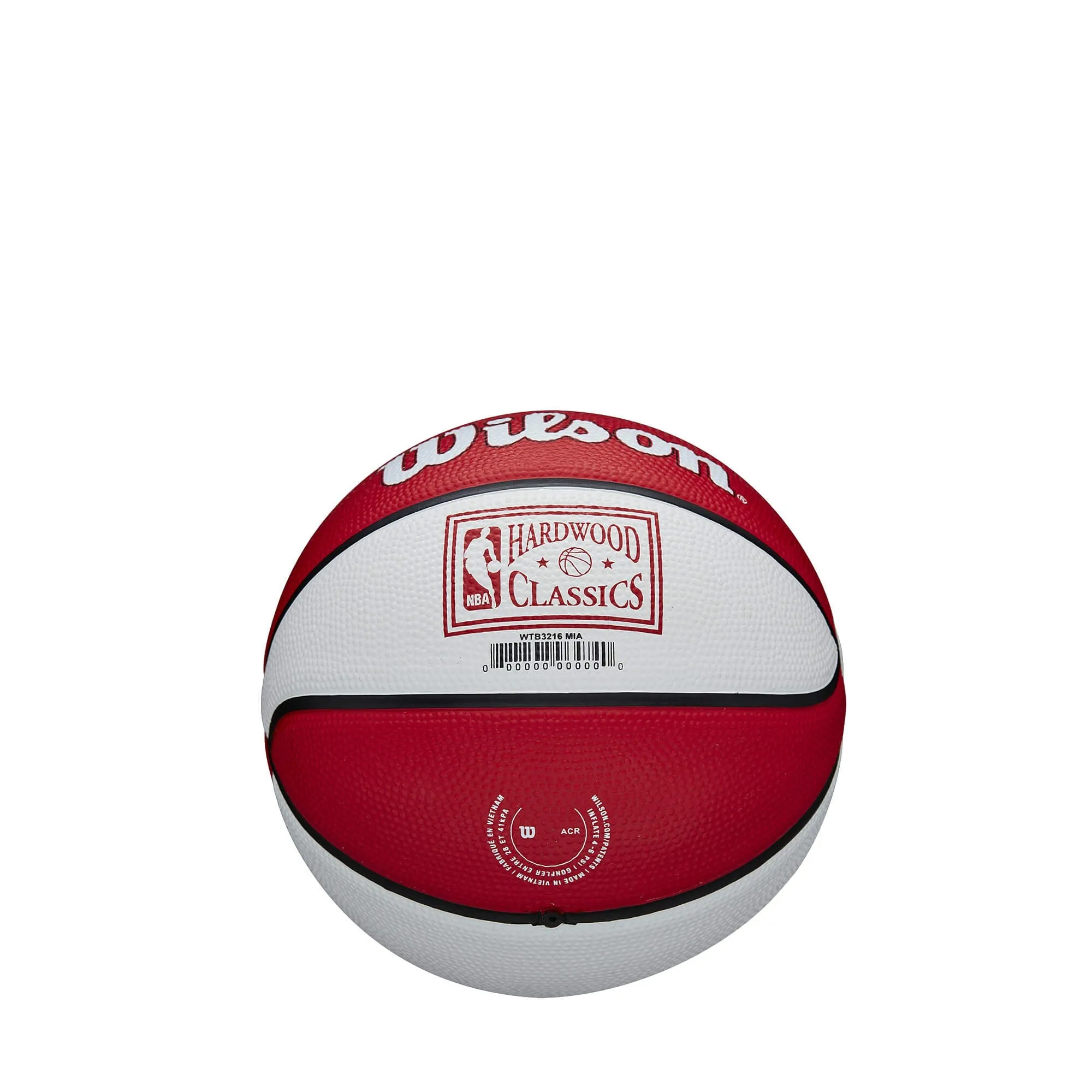 Basketbalová lopta Wilson NBA Team Retro Mini Miami Heat (veľkosť 3)