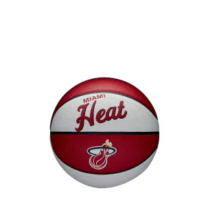 Basketbalová lopta Wilson NBA Team Retro Mini Miami Heat (veľkosť 3)
