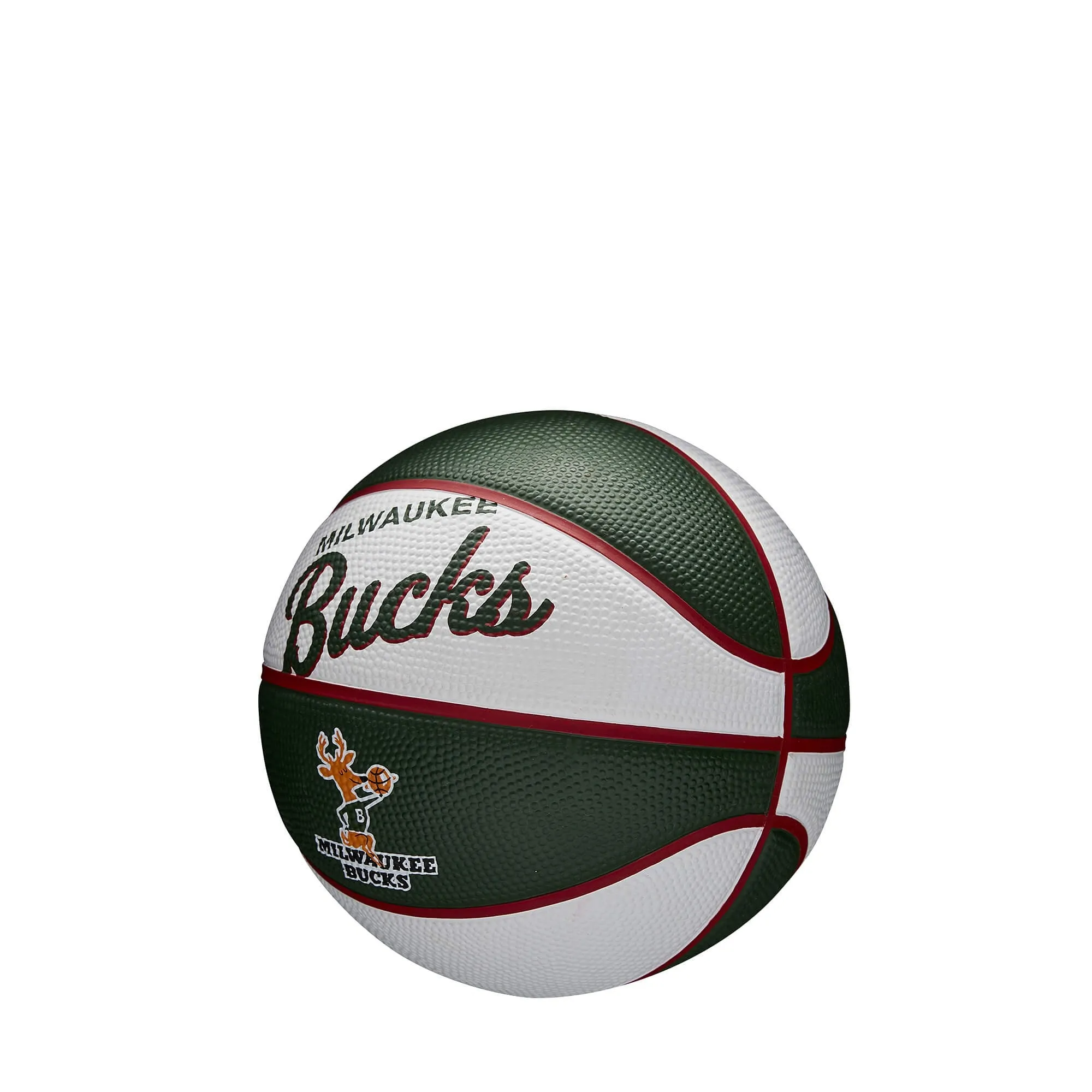 Basketbalová lopta Wilson NBA Team Retro Mini Milwaukee Bucks (veľkosť 3)
