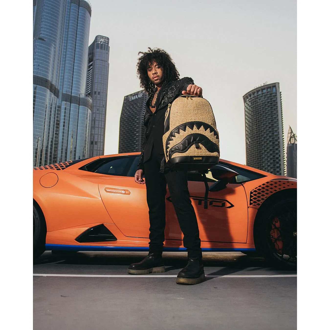 Batoh Sprayground Raffia Palm Backpack zlatý