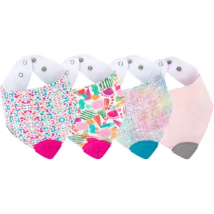 Bazzle Baby BandaBib with Teether 4-Pack: Geodes