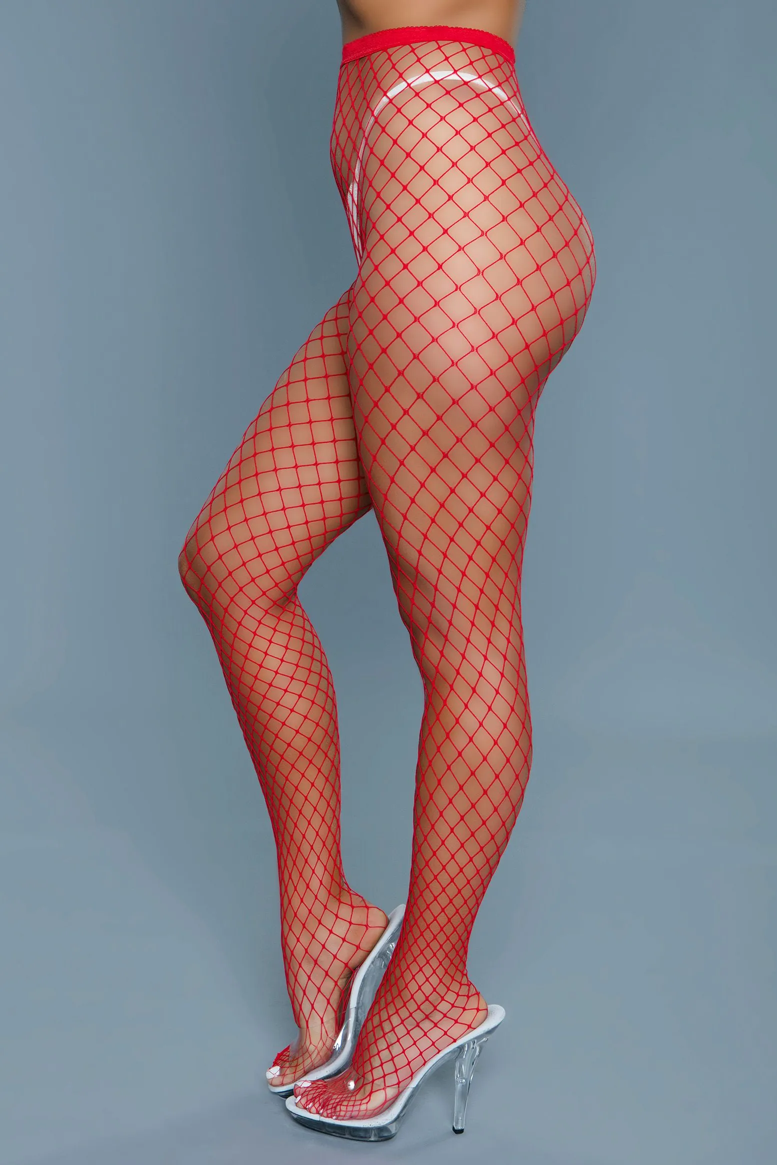 Be Wicked - Can't Back Down - Visnet Panty - Rood - One Size
