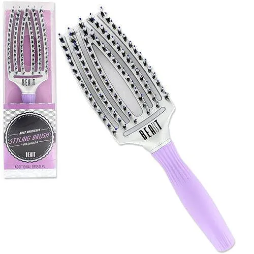 BEAUT Heat Resistant Stylilng Brush w/styling Pick