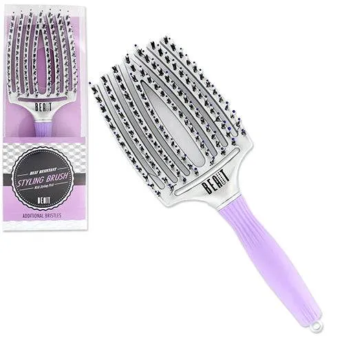 BEAUT Heat Resistant Stylilng Brush w/styling Pick