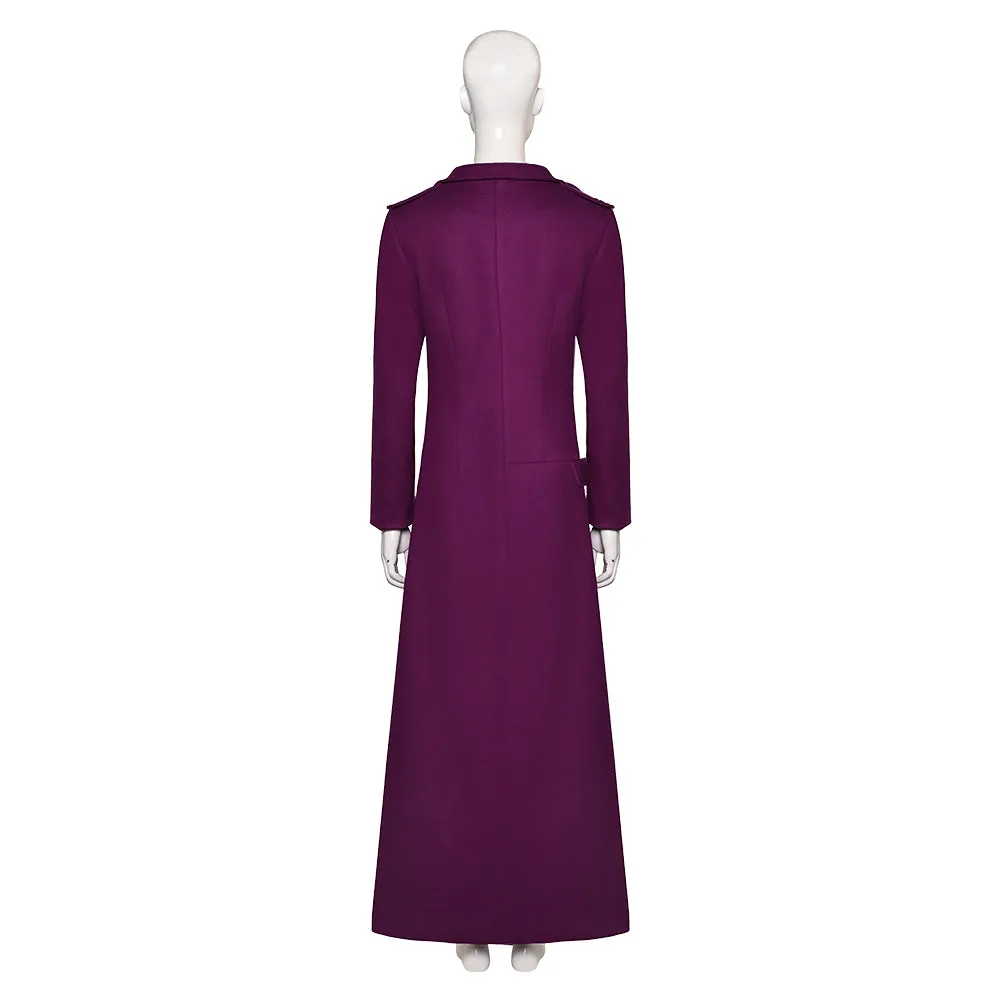 Beetlejuice Beetlejuice Astrid Deetz Purple Coat Cosplay Costume Outfits Halloween Carnival Suit